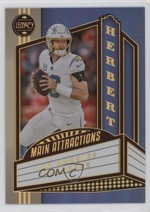 2023 Panini Legacy Main Attractions Justin Herbert #MA-3