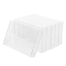 6 Pcs Cassette Tape Storage Compact Cassettes Holder Audio Display Case