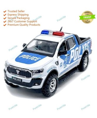 Game Phactory Pull Back Action Blue Hawk Polizei Notfall Spielzeug für Kinder...