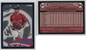 2024 Series 1 1989 Topps Baseball Black /299 Ceddanne Rafaela #89B-72 Rookie RC