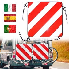 Warntafel Warnschild 3 in 1 Spanien Italien Portugal rot-wei&szlig; Alu Warnschild DHL