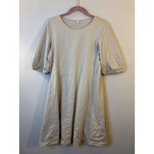 UNIQLO Khaki Beige A Line Dress L Minimalist
