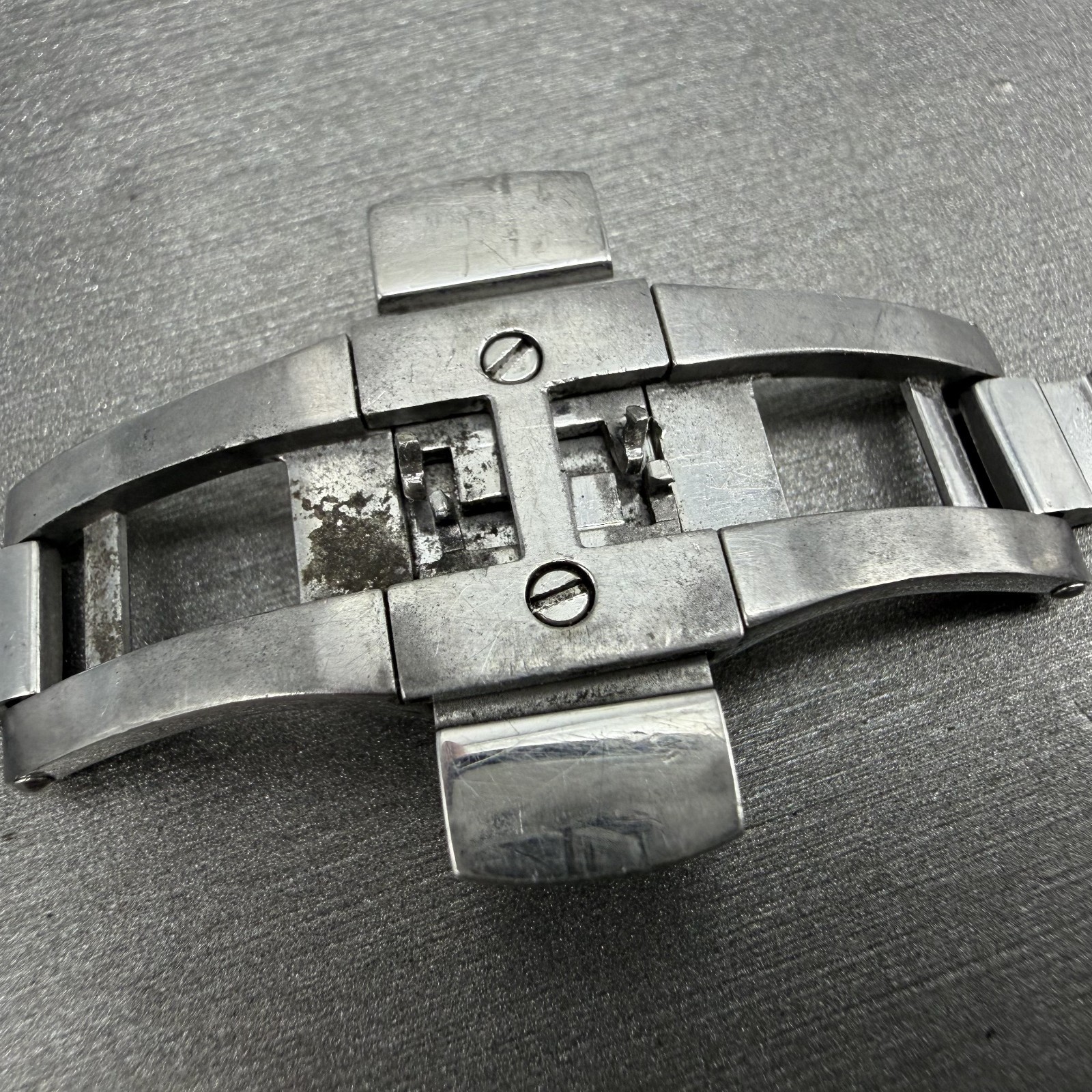 Bulova Accutron Chronograph Watch Men 42mm Black Dial Silver Tone 63B111 New Bat