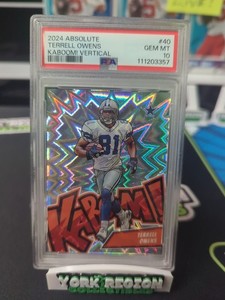 2024 Panini Absolute Football Terrell Owens Kaboom PSA 10