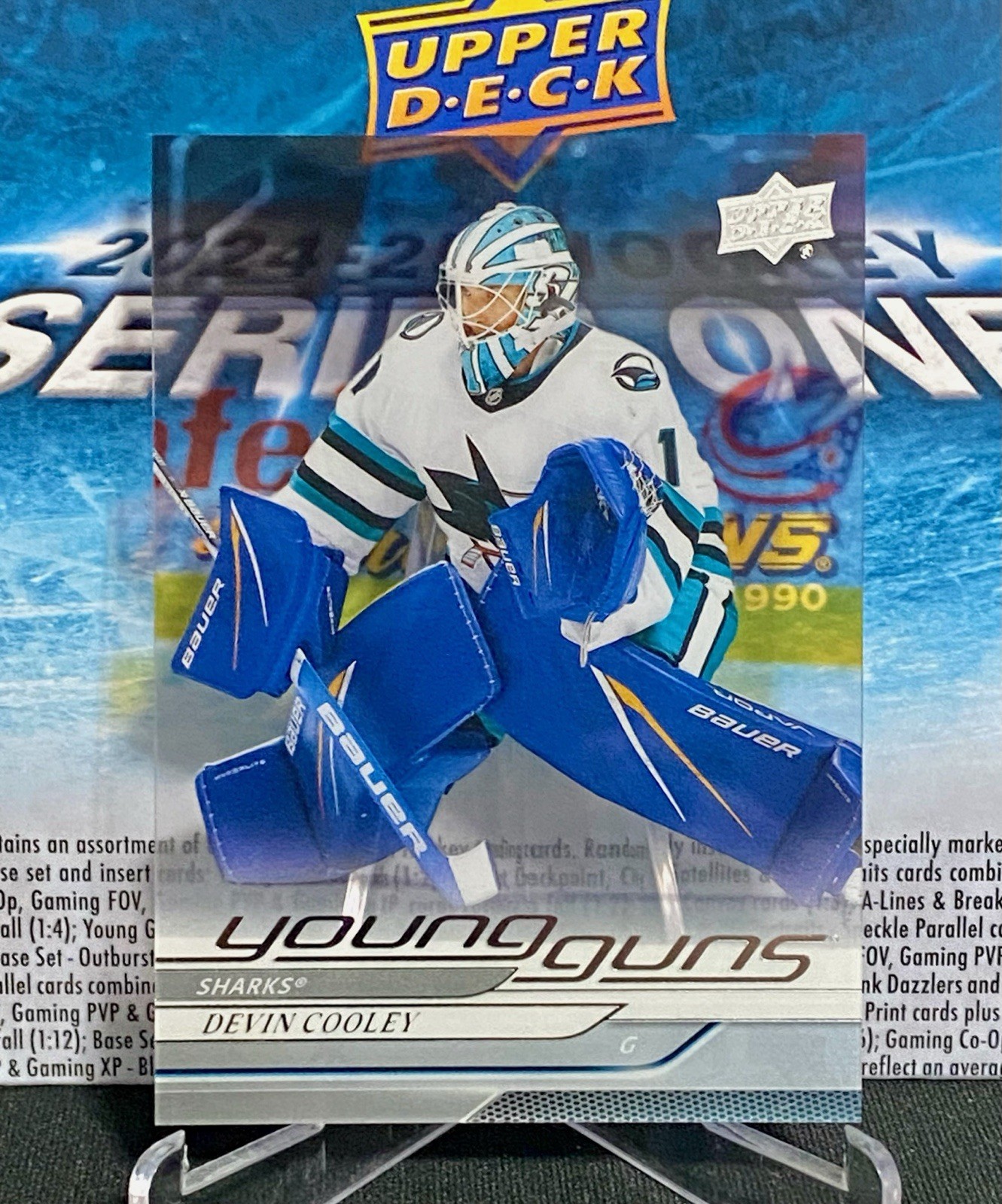 2024-25 UPPER DECK - DEVIN COOLEY YOUNG GUNS CLEAR CUT SP ROOKIE CARD #473