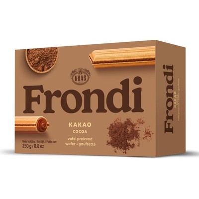 (12,76 EUR/kg) Kras Frondi Waffeln Kakao 250g Schoko Knusperwaffeln Kroatien