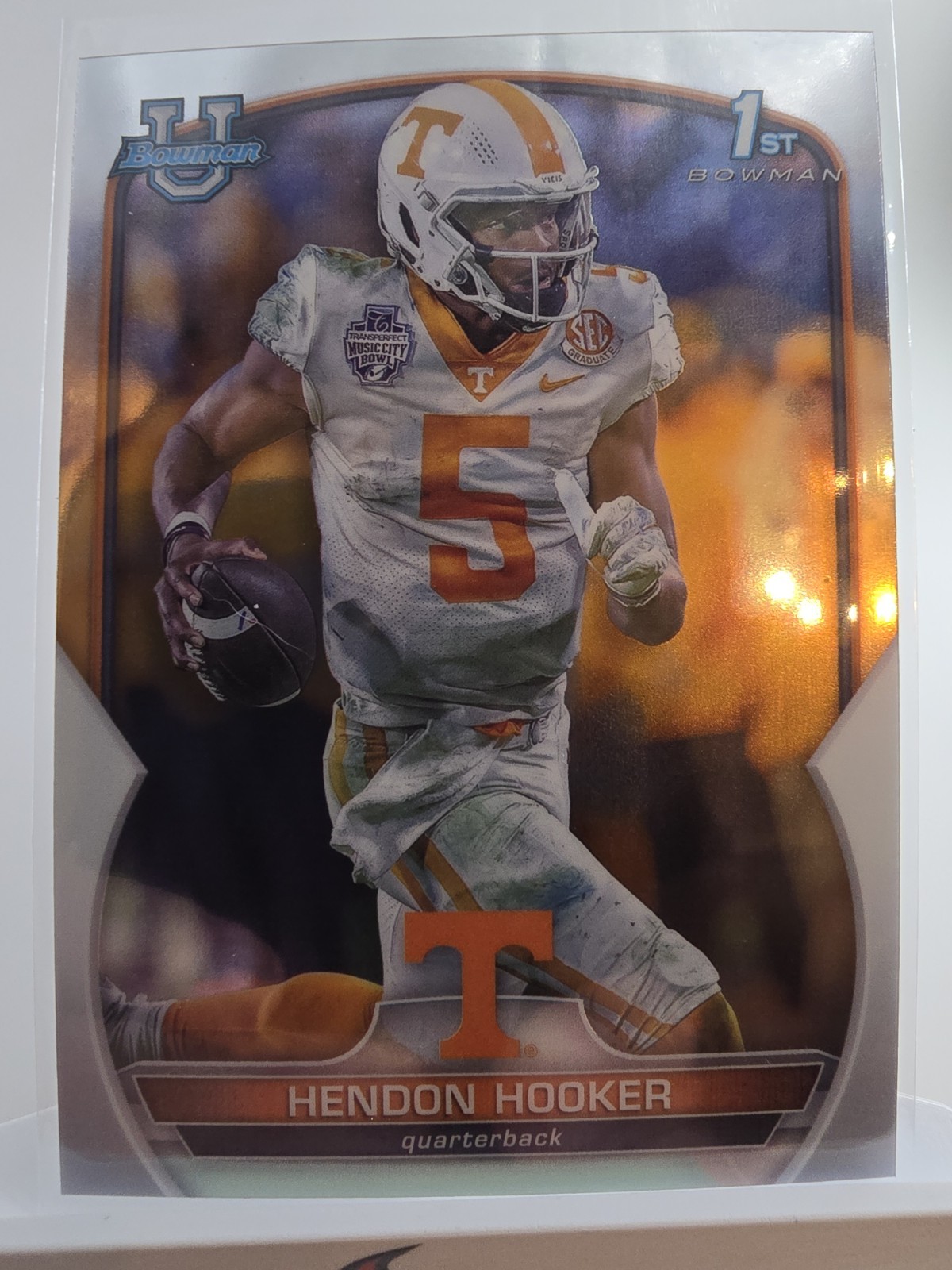 2022 Bowman University Chrome - Hendon Hooker #21 (RC) Tennessee Volunteers 