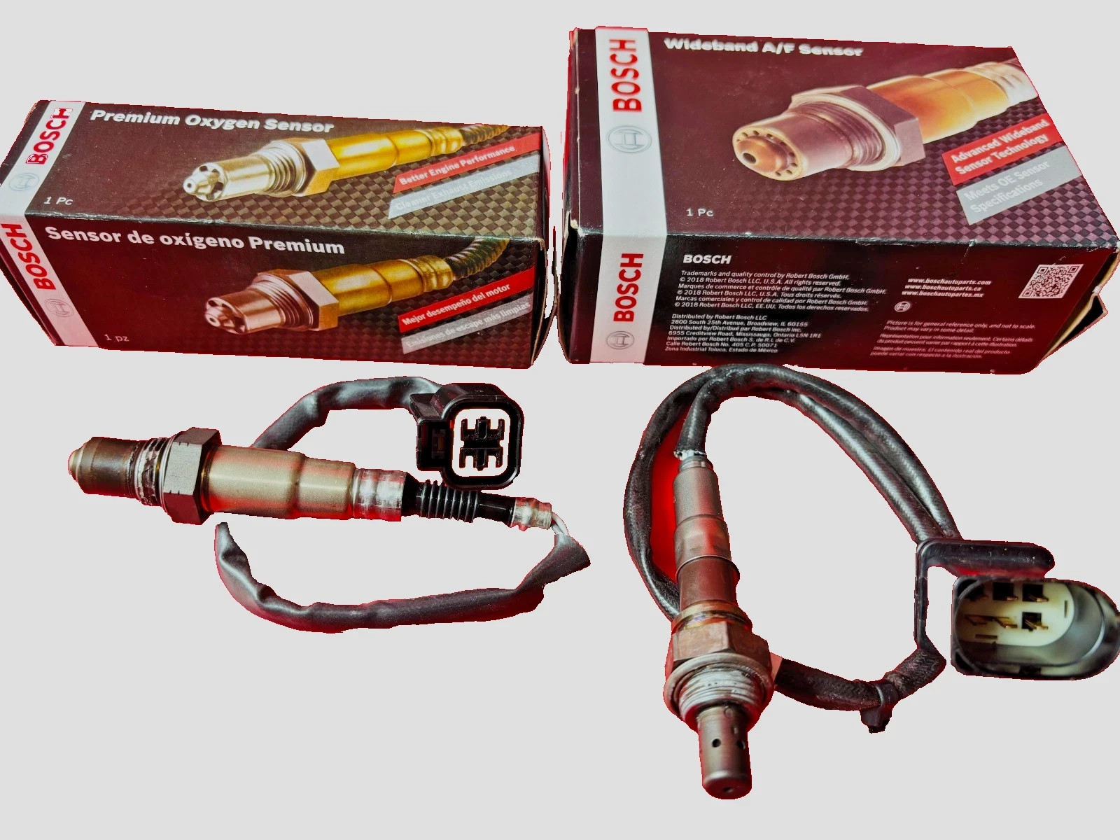 Set of 2 BOSCH Oxygen O2 Sensor for 2004-2009 Hyundai Elantra Kia Spectra 2.0L