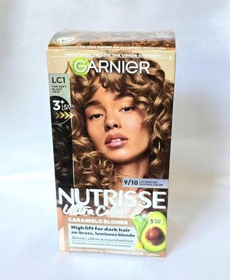 Garnier Nutrisse Ultra Color Caramelo Blonde LC1 For Soft Black Hair