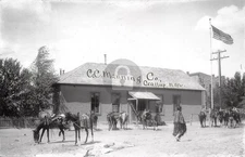 Gallup NM CC Manning Co. w Native Americans Mayor CM Sabin RPPC Postcard COPY