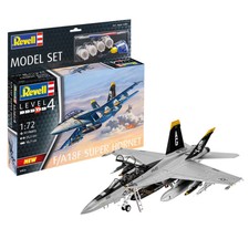 Image of Revell Model Set F-A-18F Super Hornet US Fighter Jet 1:72 Plane Model Kit 63834