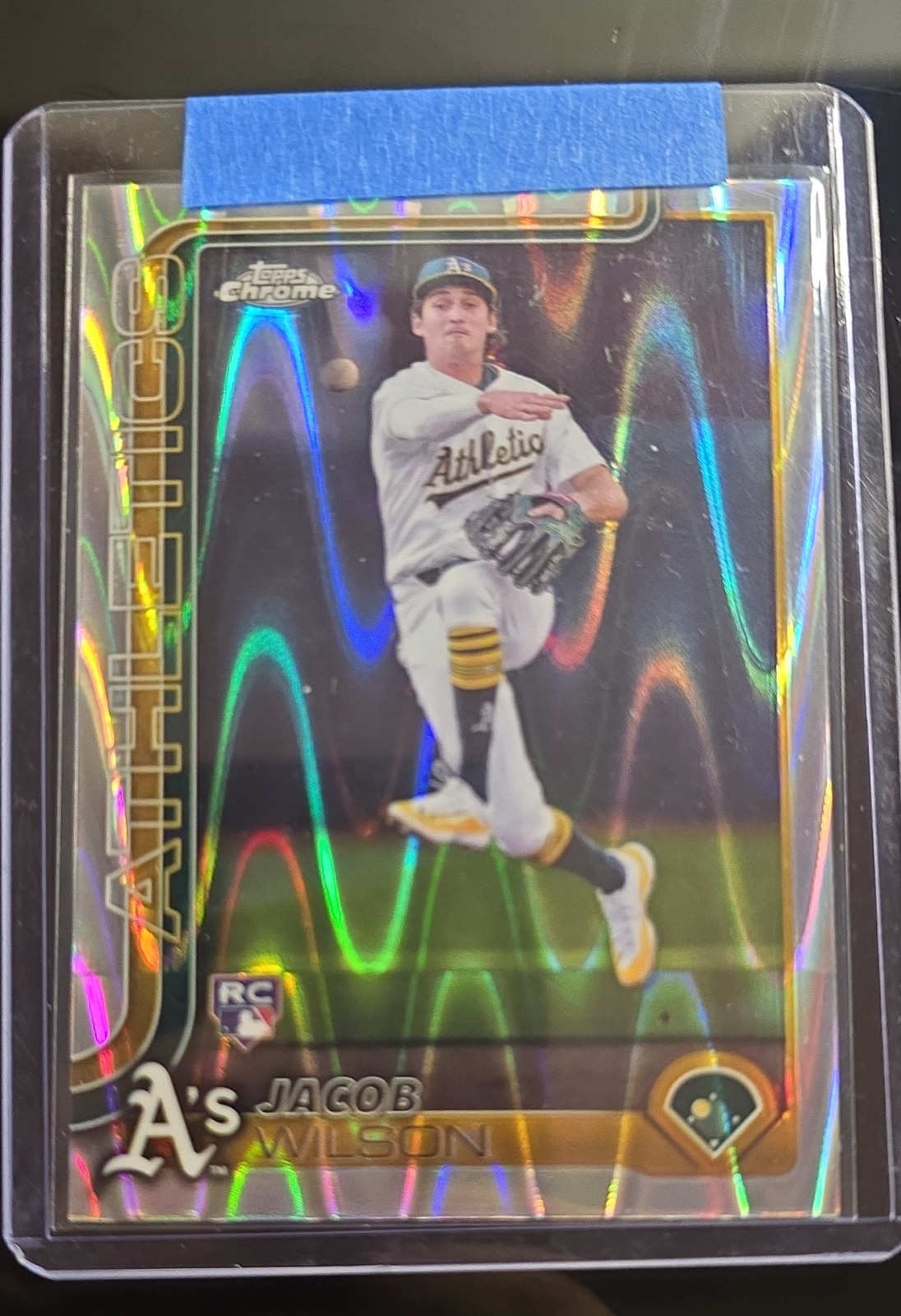 2025 Topps Chrome - Jacob Wilson #96 RayWave Refractor (RC)