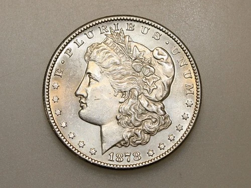 1878-S $1 MORGAN SILVER ONE DOLLAR CH/GEM BU