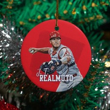 J. T. Realmuto Inspired Design Ceramic Christmas Ornament - Philly Fans Keepsake