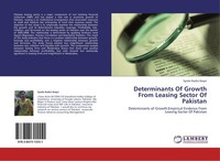 Determinants Of Growth From Leasing Sector Of Pakistan Syeda Nadia Naqvi