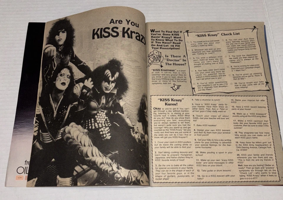 INCOMPLETE Sept 1979 16 Magazine Kiss Gene Simmons Cover Missing Pages Posters Foto 3 de 4
