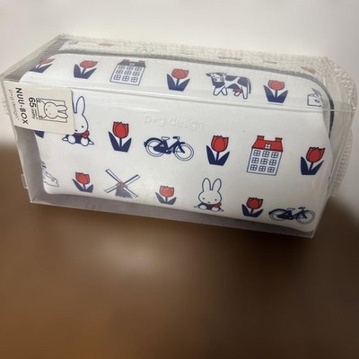 Miffy 65th Anniversary Silicone Zip Pouch Large Capacity Collectible Used