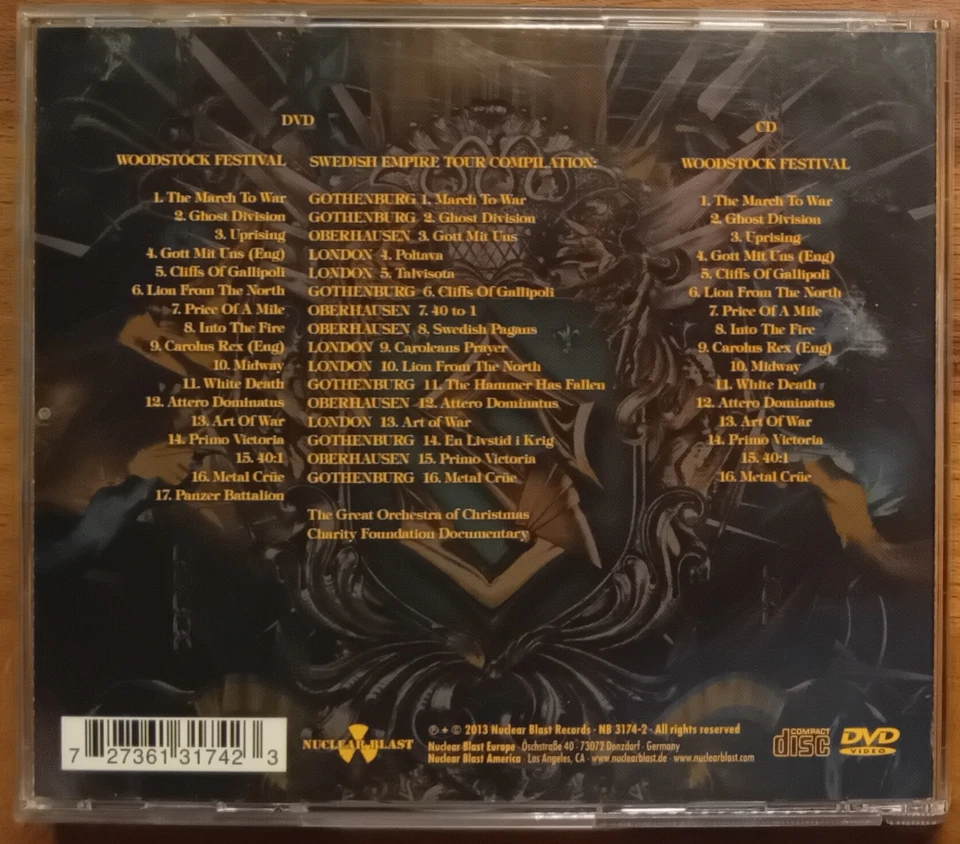 Sabaton – Swedish Empire Live- CD + DVD - Import USA - Bild 2 von 4