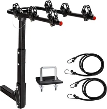 AA Products 3 Bike Rack Platform Hitch Mount Rack Foldable Bicycle Rack for Cars