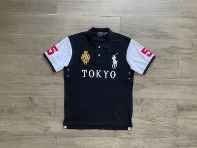 Polo Ralph Lauren Rare Polo T-Shirt Tokyo #5 Big Pony Luxury PRL