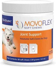 MovoFlex Hip  Joint Support Soft Chews for Small Dogs up to 40 lbs 60 Chews 