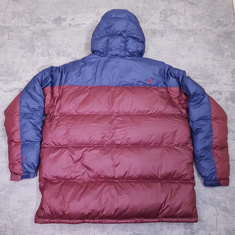 MARMOT Guides 700 Duck Down Hoody Puffer Jacket Mens 3XL Tall Port Royal Navy - Image 2 of 4