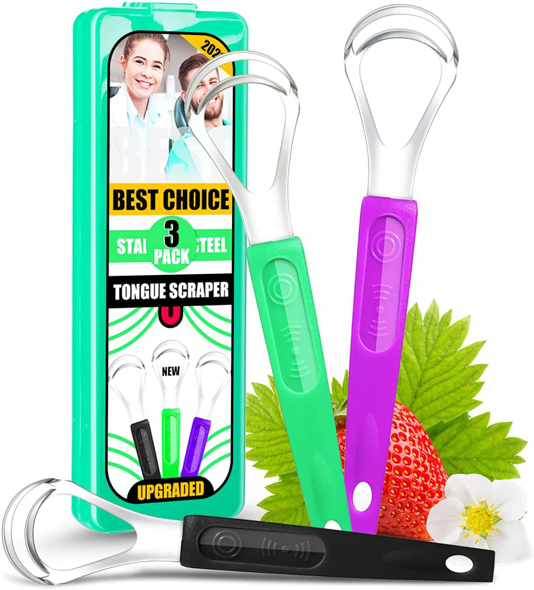 Tongue Scraper Cleaner 絶品 新作 人気 STAINLESS STEEL COPPE NO Travel with Case