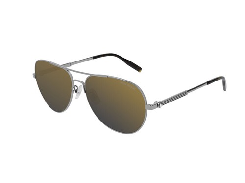 Occhiali da Sole Montblanc Autentici MB0027S oro specchiato 009 | eBay