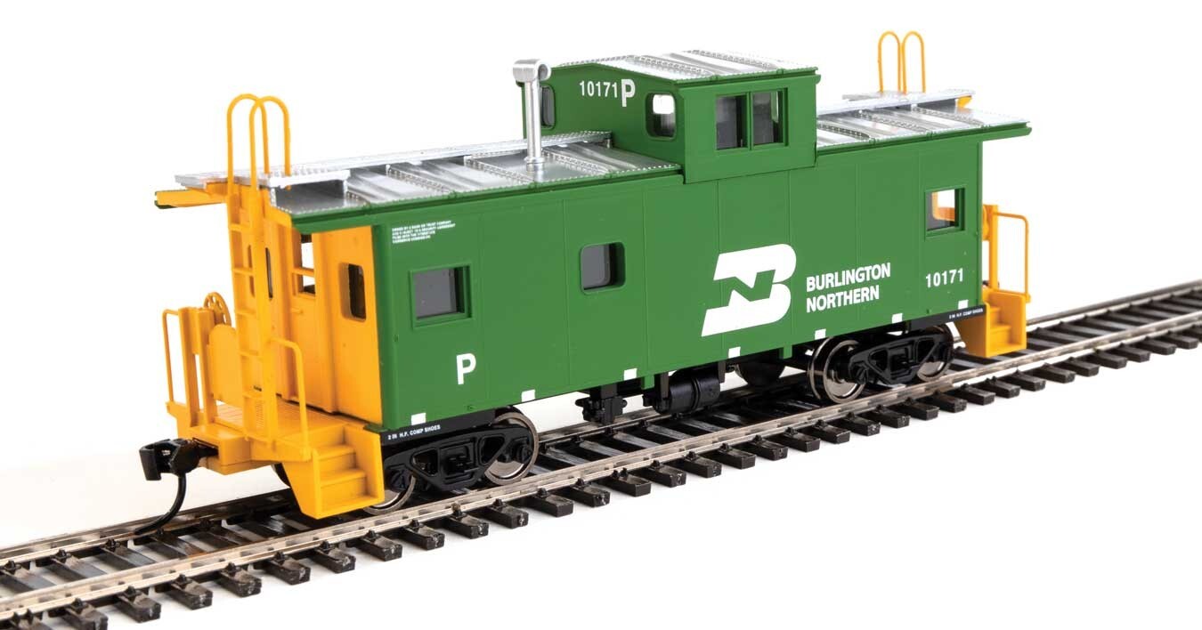 Ho Scale - Walthers Wide-Vision Caboose Burlington Northern - 8764 New