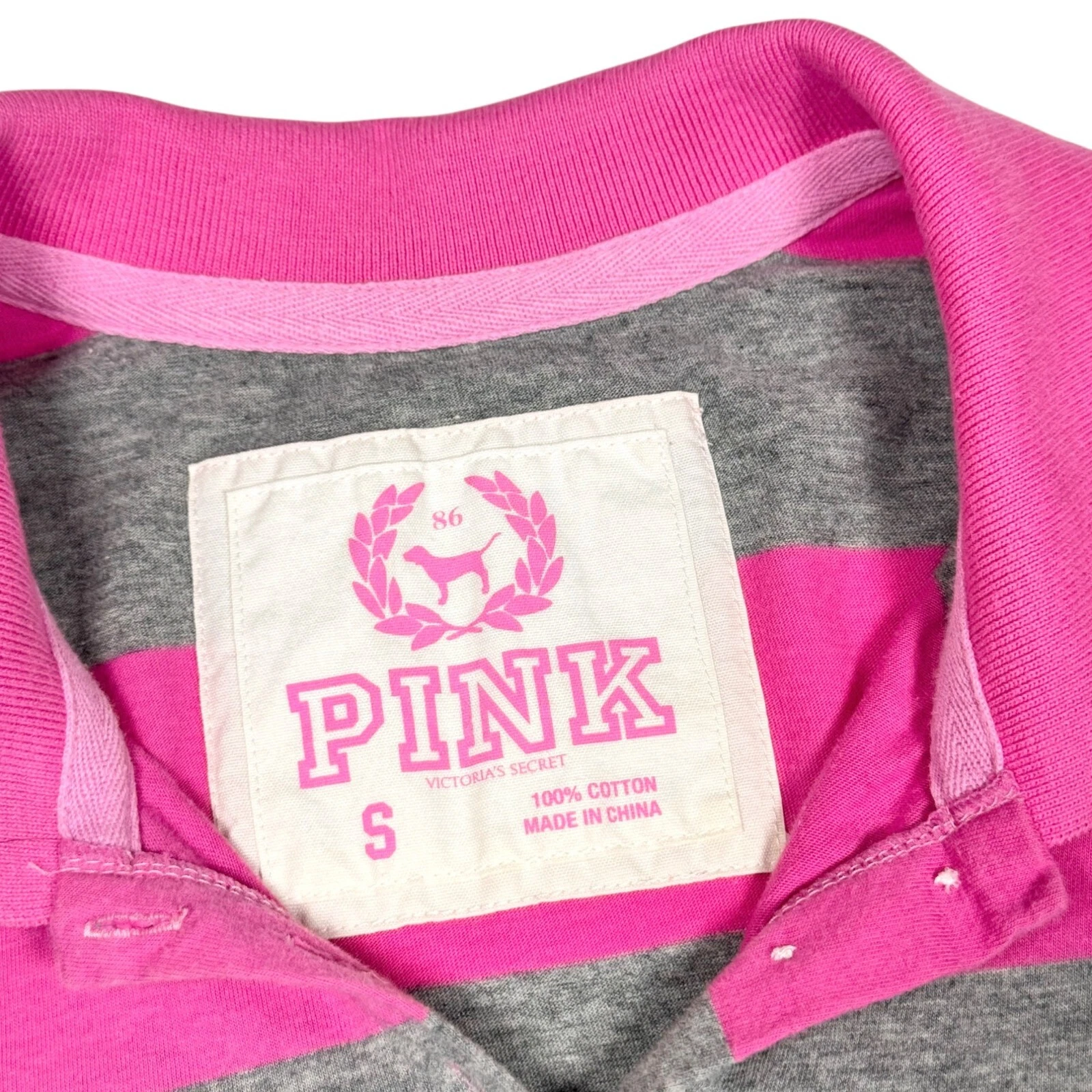 UNDERCOVER Abito T Shirt Y2K ROSA Victoria’s Secret Tg.S Rosa Grigio Spiaggia Coquette Preppy