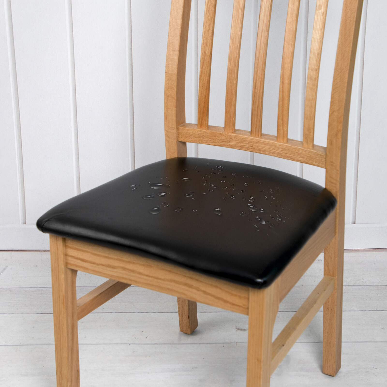 Waterproof PU Leather Dining Chair Covers Kitchen Stretch Seat