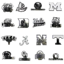 NCAA 3-D Automotive Team Chrome Emblem By Team ProMark -Select- Team Below