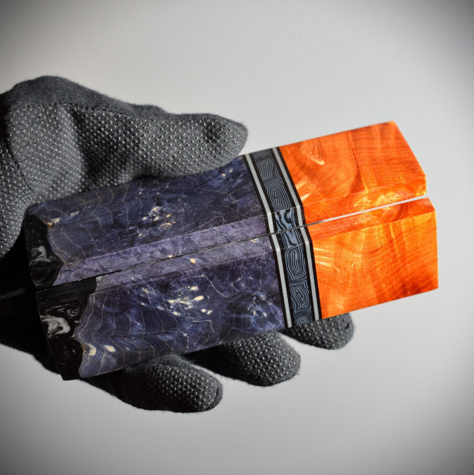 blank scales + Gift liners dyed burl stabilize wood for craft knife handle eBay