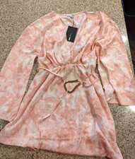 FashionNova Pretty In Tie Dye Mini Dress - Pink/combo Small Sold out Retails $35