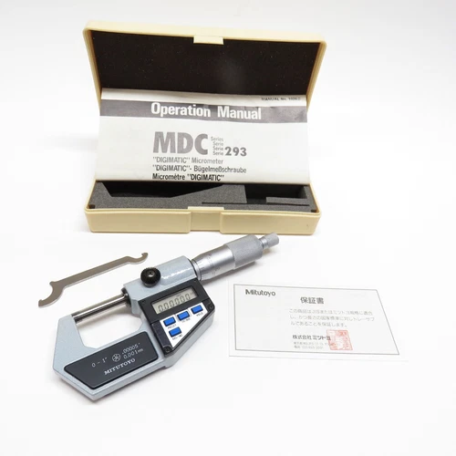 MITUTOYO # 293-711 Electronic Digital Micrometer, 0" - 1", X .00005" & .001 mm