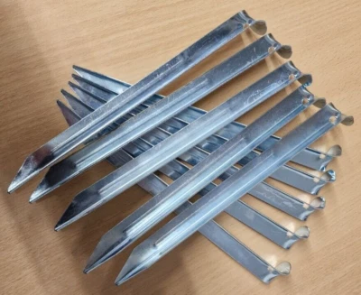 PLS Metall Zelthering 22 cm lang V’ Form verzinkte Stahlheringe x 20 pro Packung