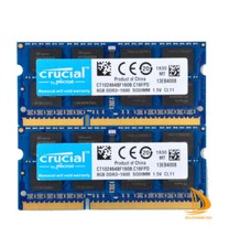 Crucial 2x 8GB 2Rx8 PC3-12800S DDR3-1600Mhz SODIMM Laptop Memory RAM 204Pin 16G