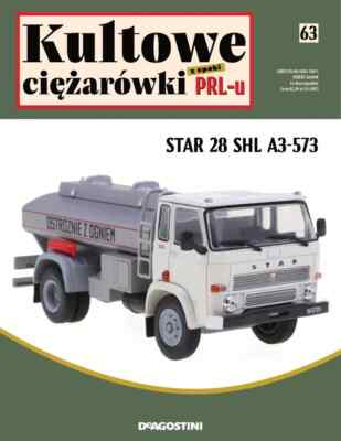 DeAgostini 1:43 Truck STAR 28 SHL A3-573 Kultowe auta ciezarowki PRLu nr 63