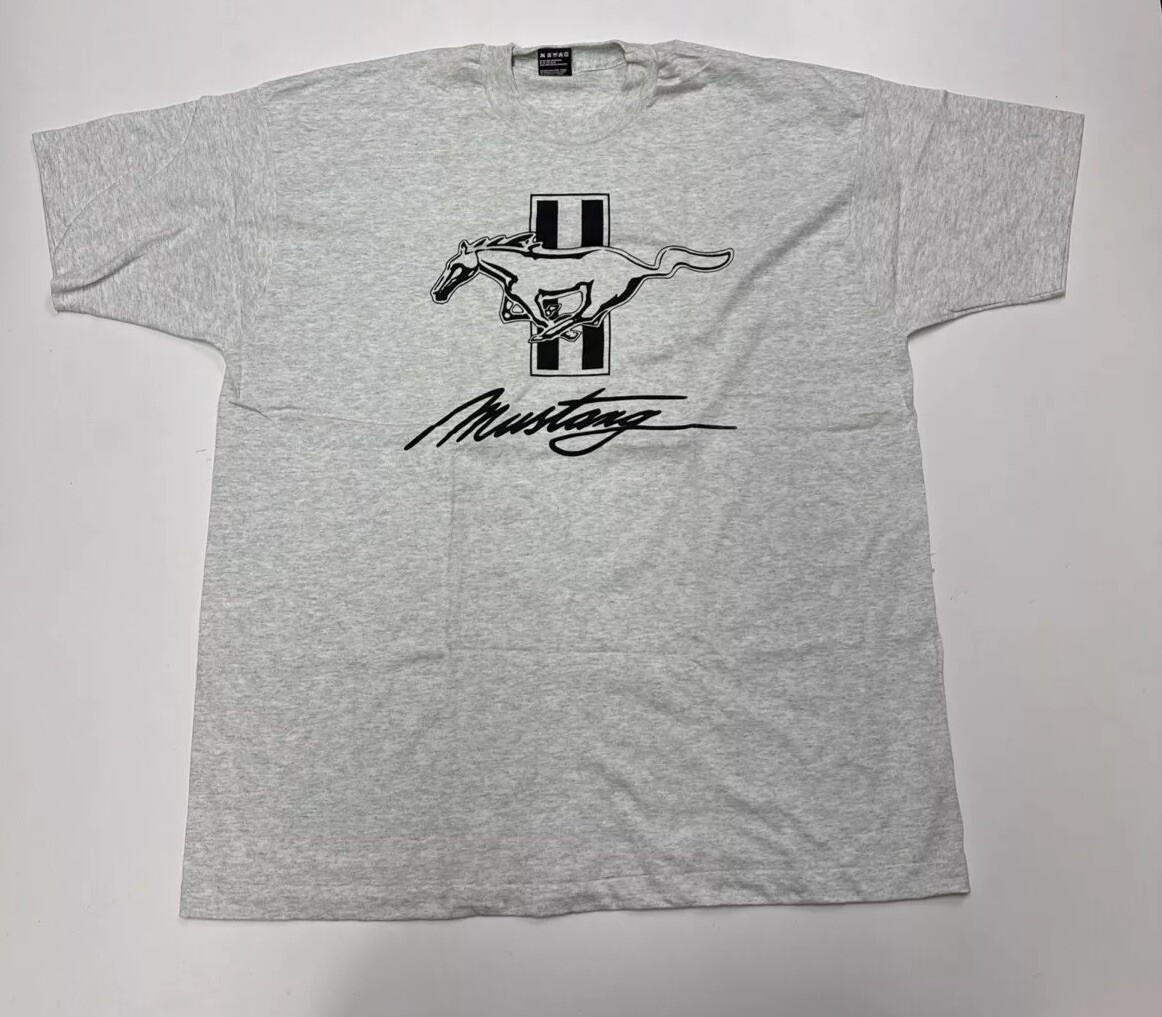PONY T shirt vintage Ford Mustang XXL uomo punto singolo Best Fruit Of The LoomU.S.A.