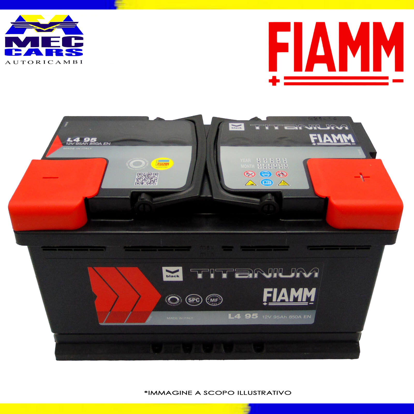 BATTERIA AUTO FIAMM L4 95 Ah 850A EN 12V 7905190