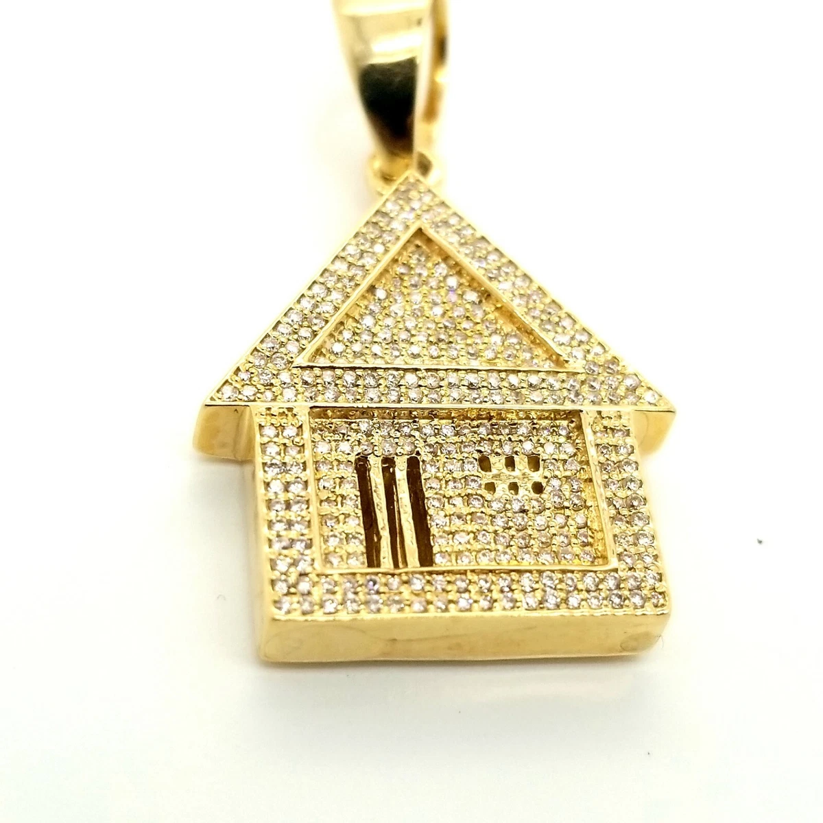 Diamond trap house best sale pendant