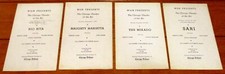 1941 The Chicago Theater of the Air Playbill Lot (4)W/Rio Rita- Sari-The Mikado+