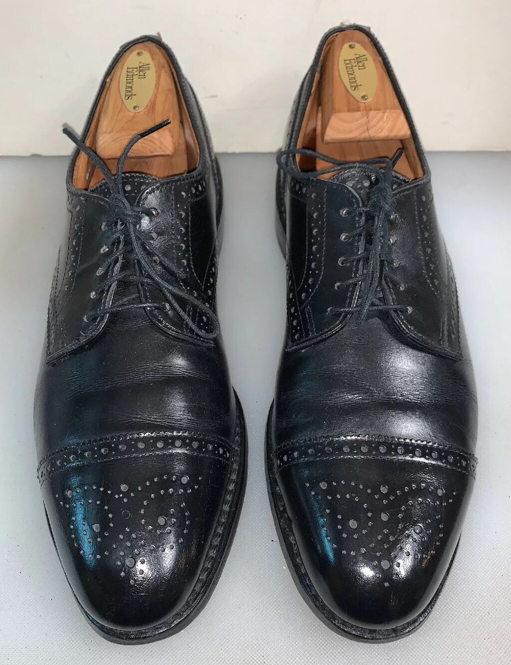 allen edmonds black cap toe