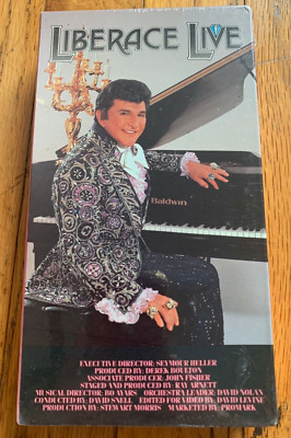VHS Liberace Live Factory Sealed 1985 Mr. Showmanship Piano