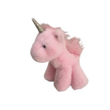 FAO Schwarz Unicorn Stuffed Animal Plush Pink 8" 2022