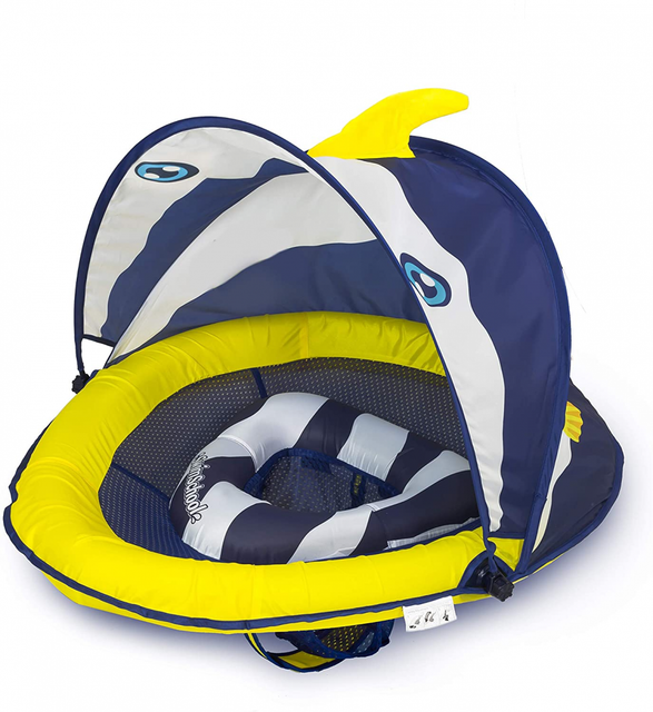 SwimSchool Infant Baby Pool Float With Adjustable Sun Canopy 6 - 24 Months for sale online | eBay