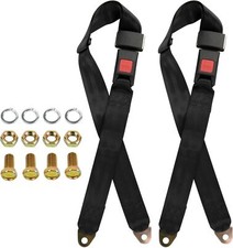2 Point Seat Belt Adjustable Seatbelts Kit Mobility Scooter Bus Forklift 2 Pack