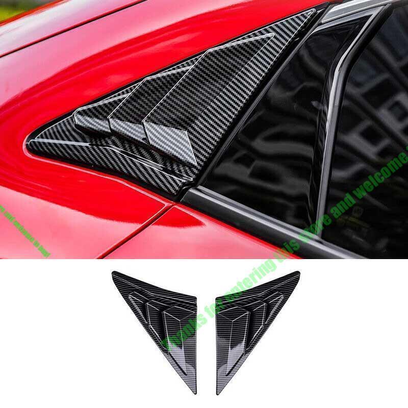 2016-21 Honda Civic Hatchback Carbon Fiber Side Window Louver Trim
