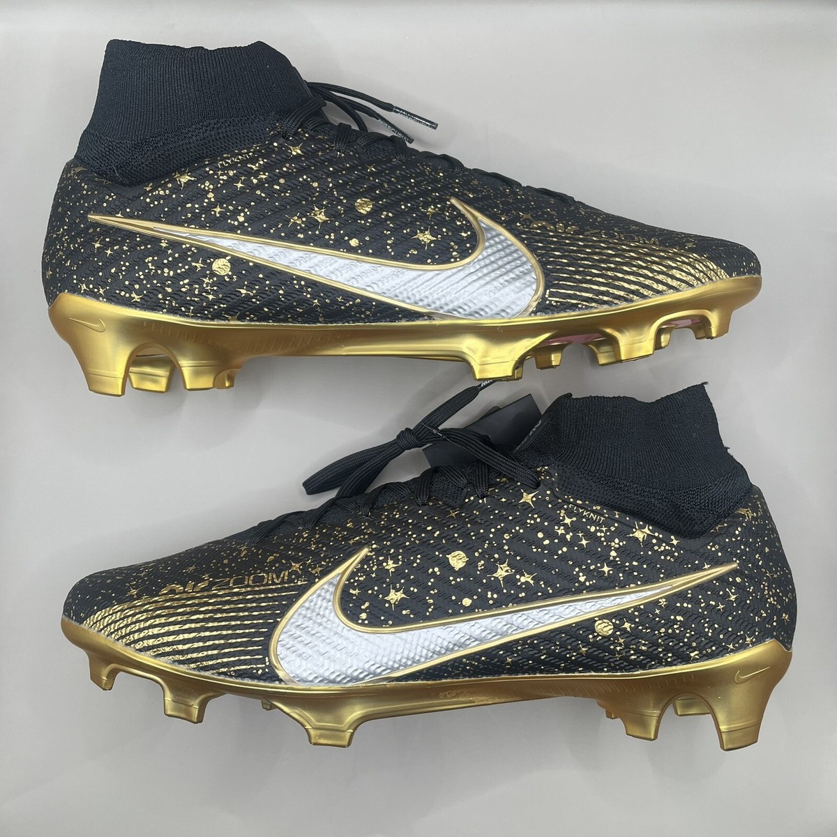 Mercurial Superfly Mercurial Flyknit Ultra Black And Gold Nike