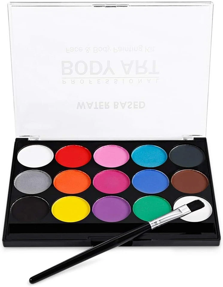 Professional Face Painting Kit for Kids Adults Face Body Paint Set Kit Party UK - Image 3 of 4